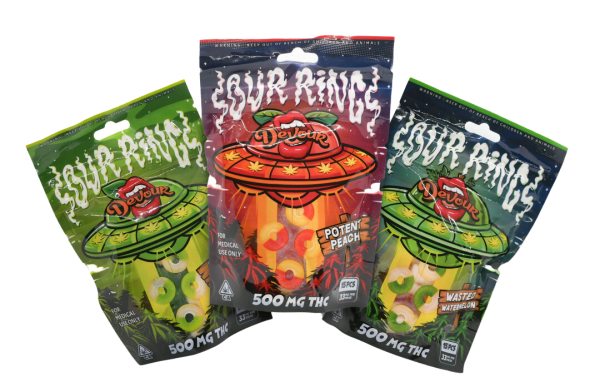 Devour Sour Rings 500MG